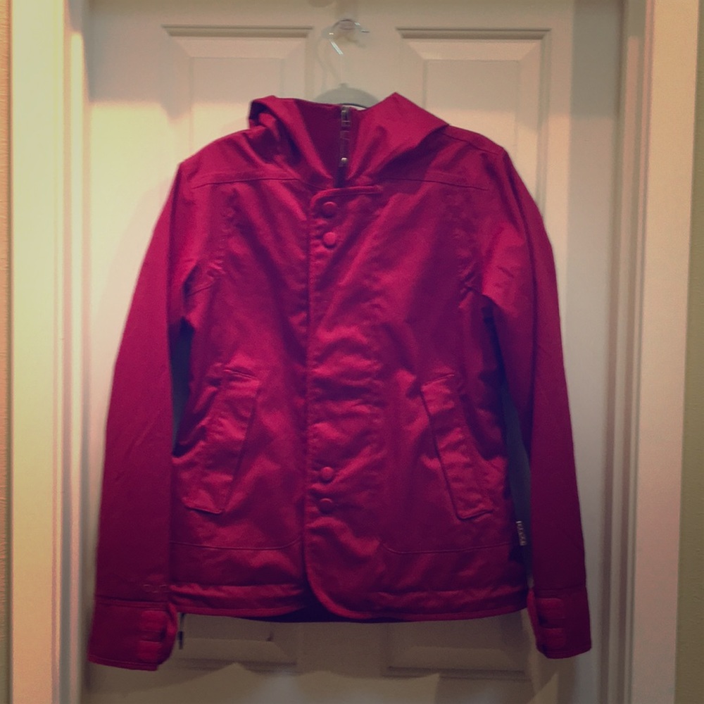 Burton snowboarding jacket, maroon